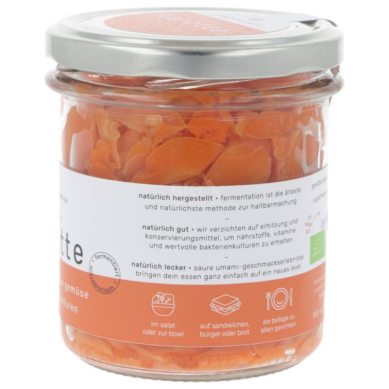 Carote bio fermentate allo zenzero