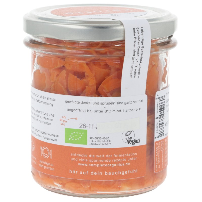 Carote bio fermentate allo zenzero