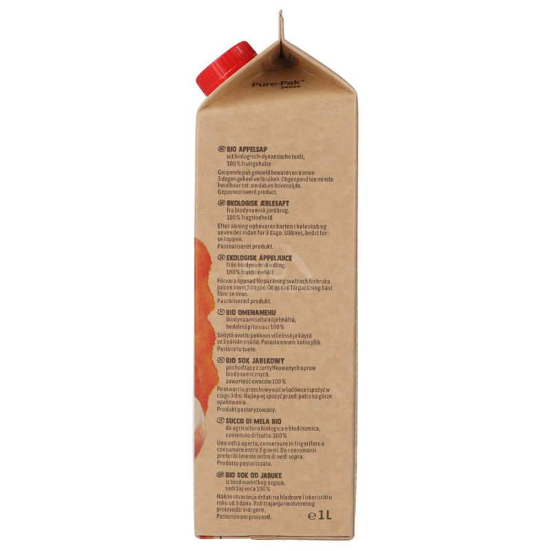 SUCCO DI MELA BIO DEMETER NON FILTRATO 1LT VOELKEL