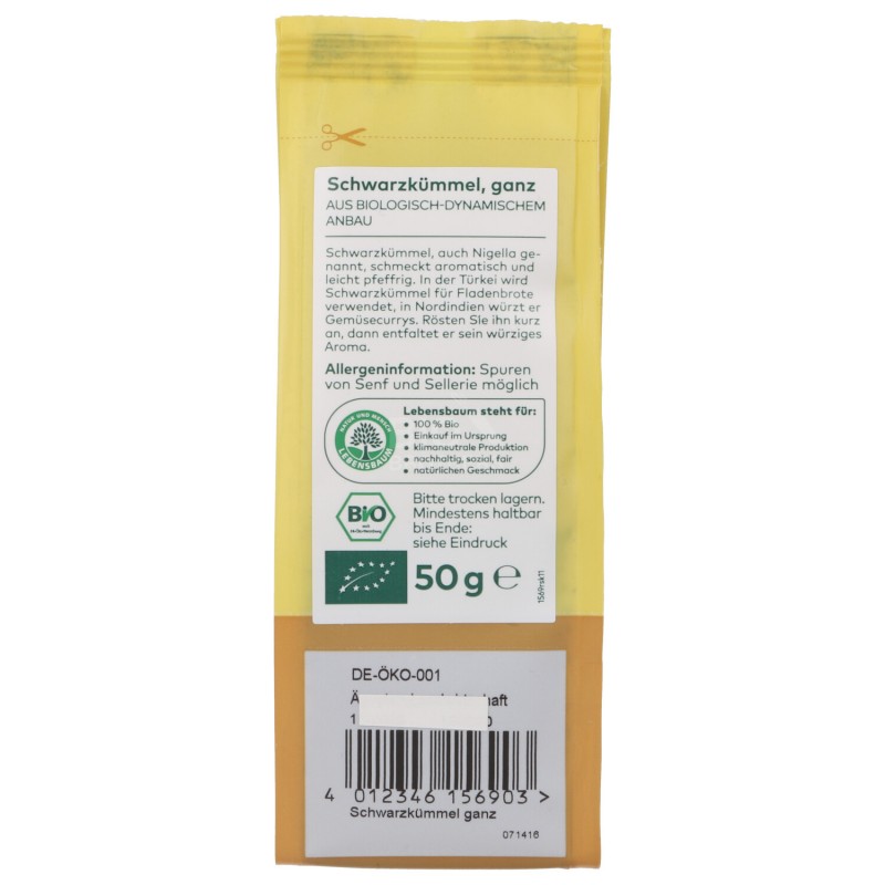 Cumino Nero Biologico in semi (nigella sativa)