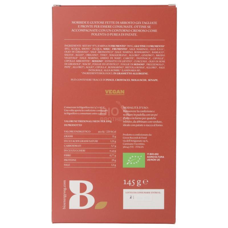 ARROSTO ROSA SEITAN FETTE BIO 145G BIOEN.