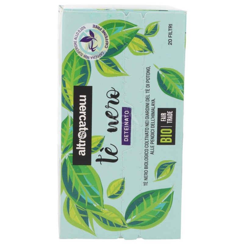 Tè nero bio deteinato