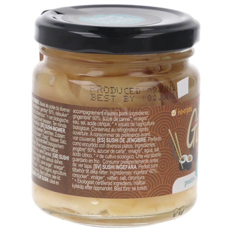 ZENZERO SUSHI FETTINE AGRODOLCE BIO 190G TERRASANA