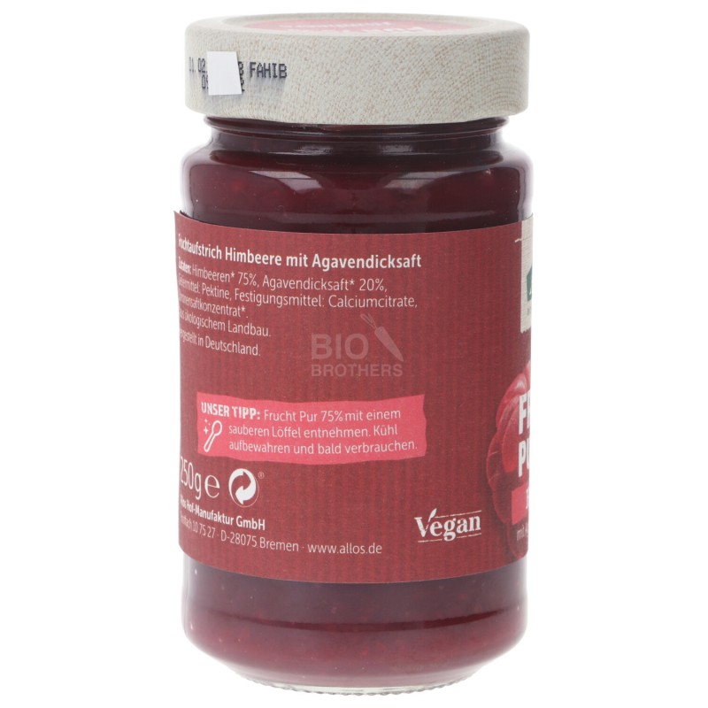 LAMPONE SPALMABILE BIO CON AGAVE 250G ALLOS