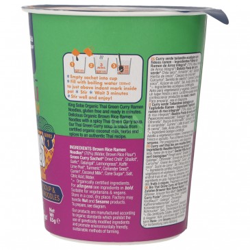 RAMEN CUP THAI GREENCURRY 85GR RAMEN CUP THAI GREENCURRY 85GR