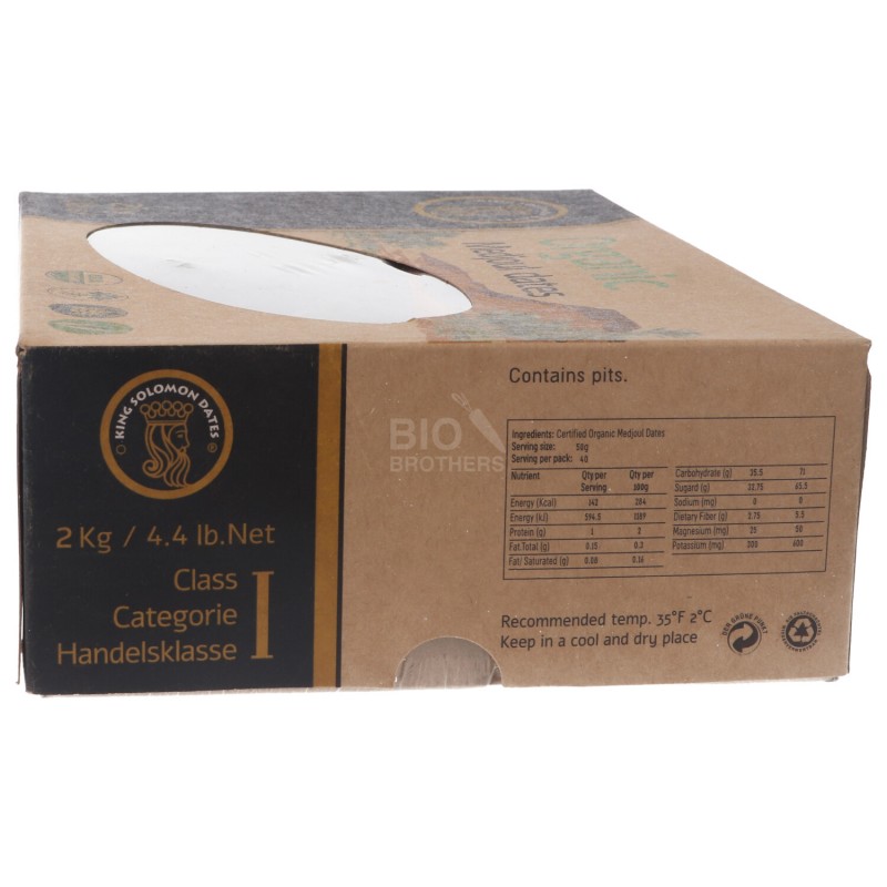 DATTERI MEDJOUL KING SOLOMON BIO SCATOLA PICCOLA 2KG