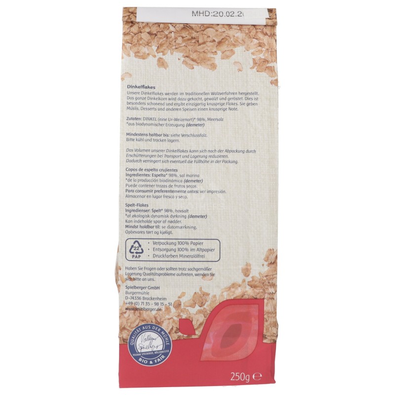 FARRO FLAKES DEMETER 250G SPIELBERGER