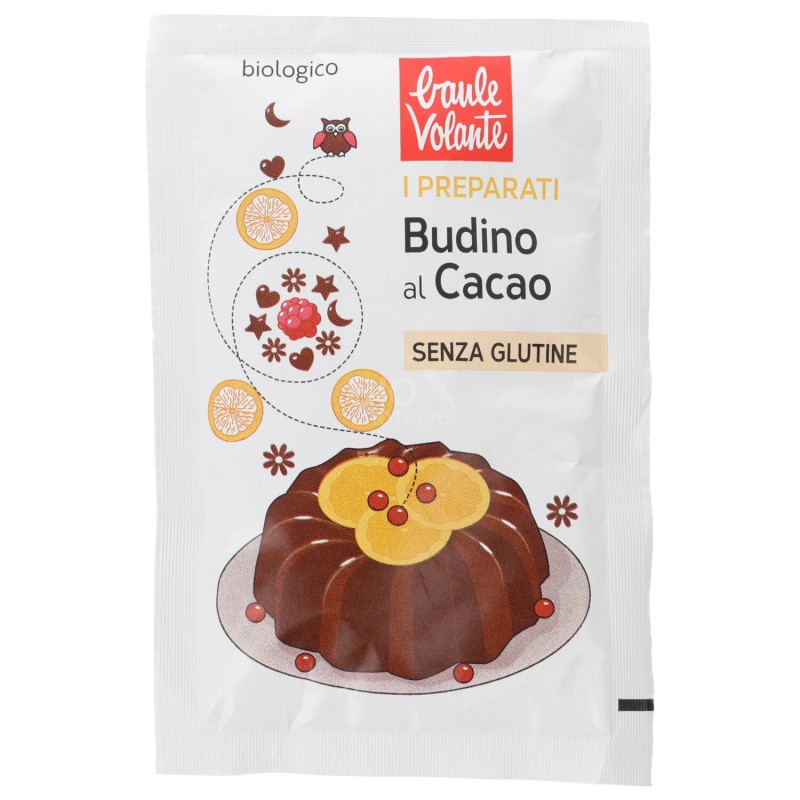 Preparato bio per budino al cacao