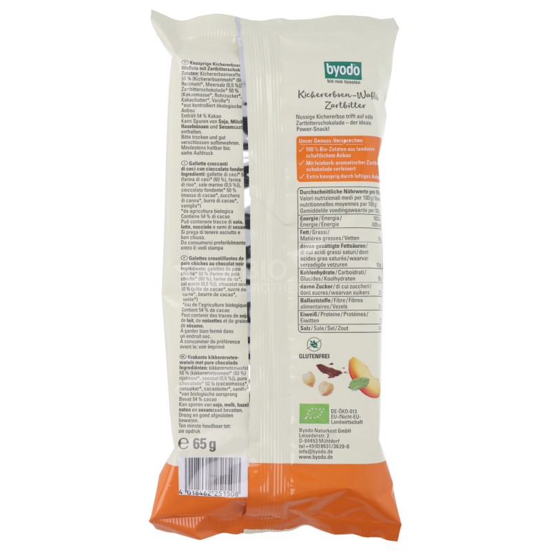 GALLETTE CECI & CIOCC.FONDENTE BIO 65G BYODO