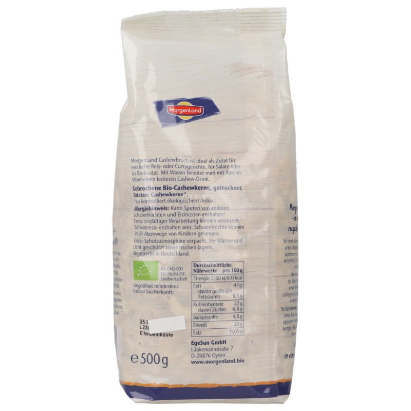 Anacardi spezzati a metà biologici confezione grande