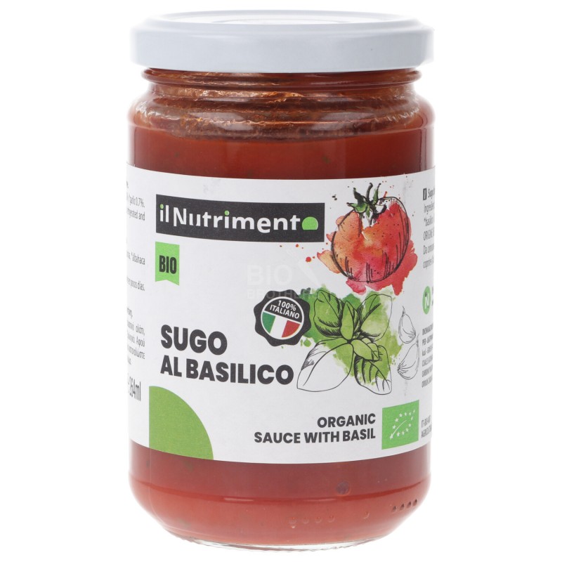 Sugo al pomodoro con basilico bio