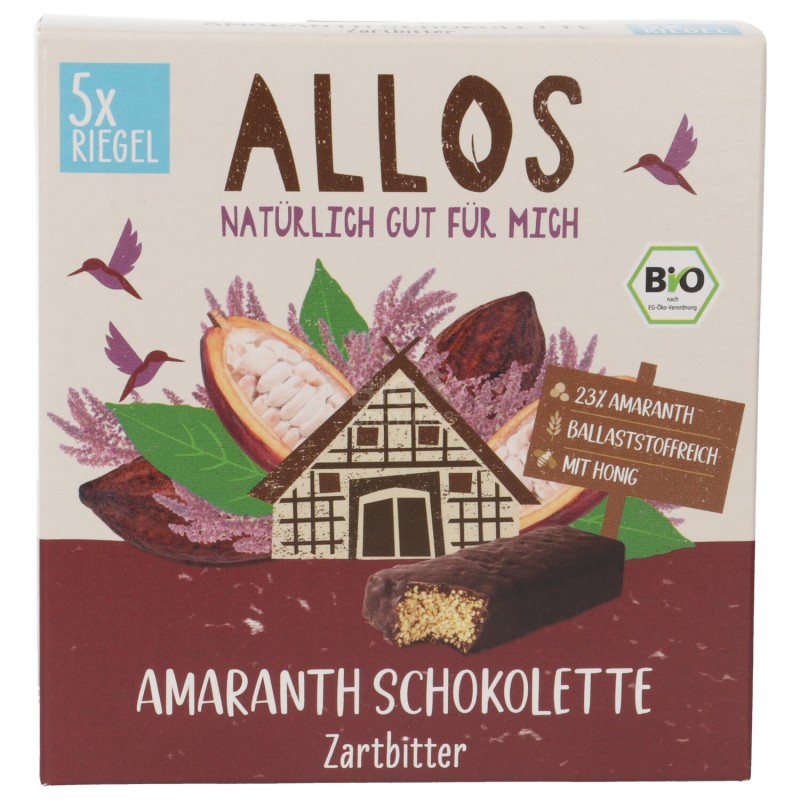 Multipack Merendine Amaranto soffiato ricoperte Cioccolato fondente biologiche