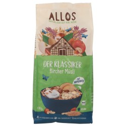 BIRCHER MUESLI BIO VEGAN CEREALI SEMI E FRUTTA SECCA 650G ALLOS