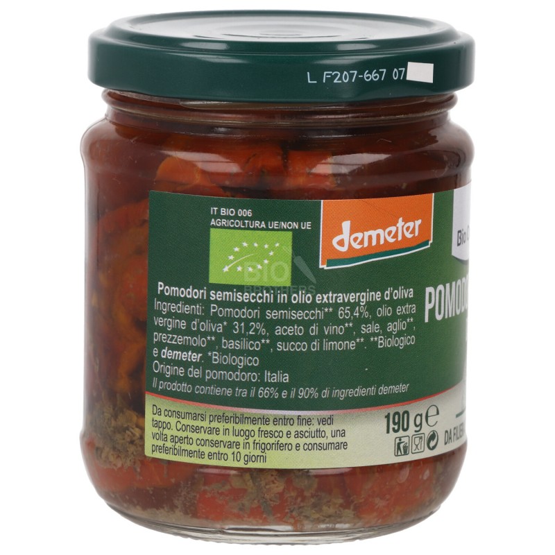 Pomodori di Puglia semisecchi sott'olio