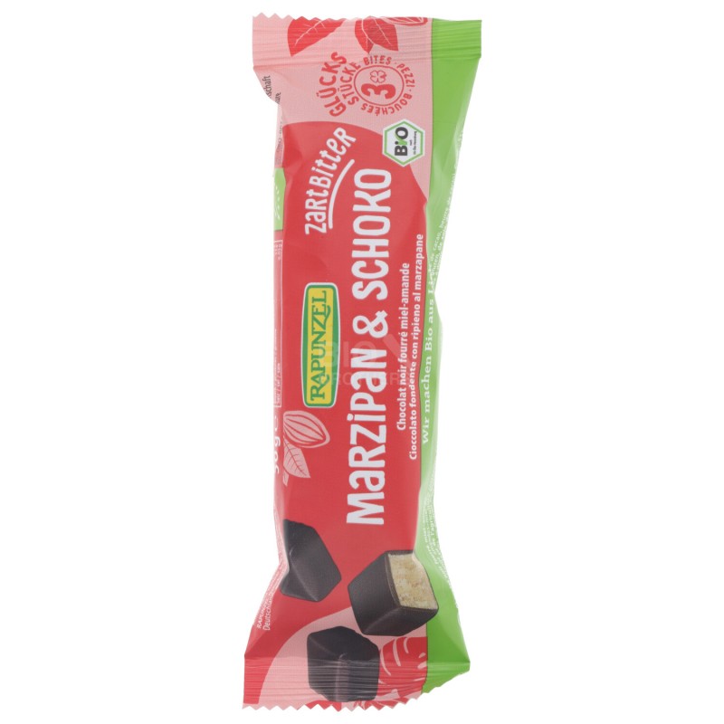 Cioccolato fondente ripieno con marzapane