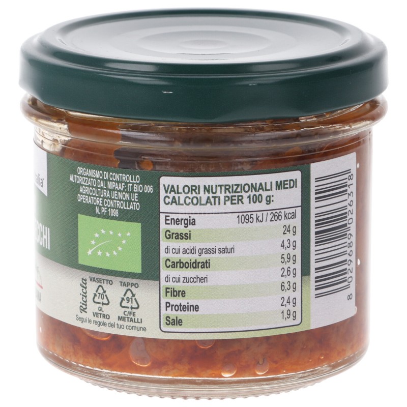 Crema spalmabile di pomodori secchi bio