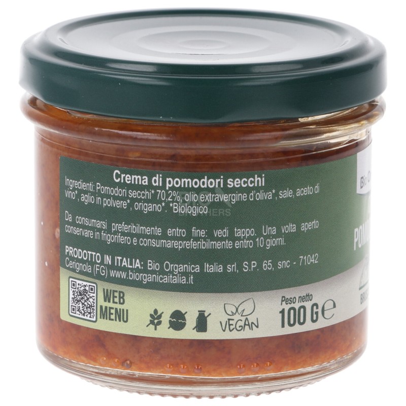 Crema spalmabile di pomodori secchi bio