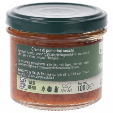 Crema spalmabile di pomodori secchi bio Crema spalmabile di pomodori secchi bio
