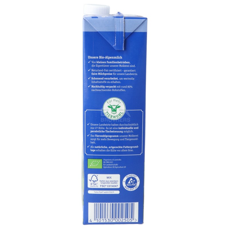 Latte intero bio UHT