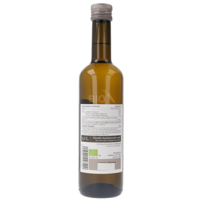 OLIO DI CARTAMO BIO ALTO LINOLEICO 500ML BIOPL.