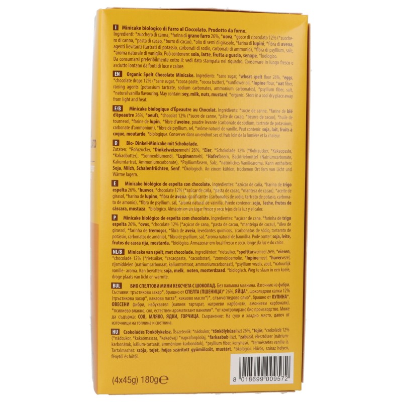 Farro Cake al Cioccolato Bio