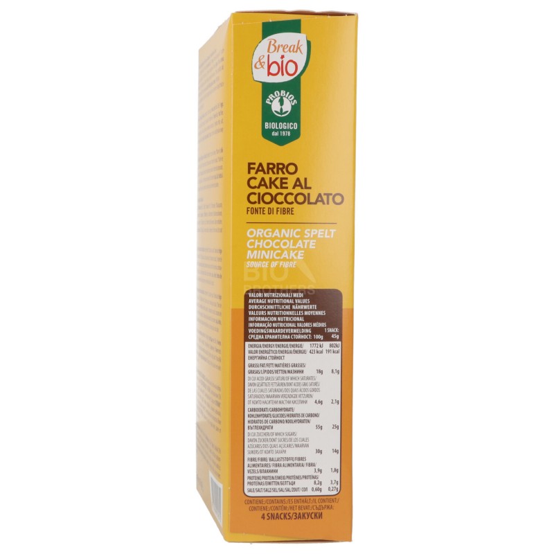 Farro Cake al Cioccolato Bio