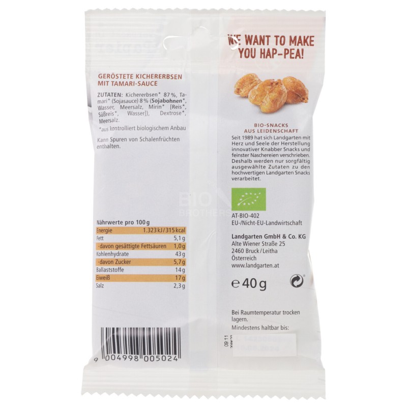 Snack Ceci tostati croccanti al tamari Bio