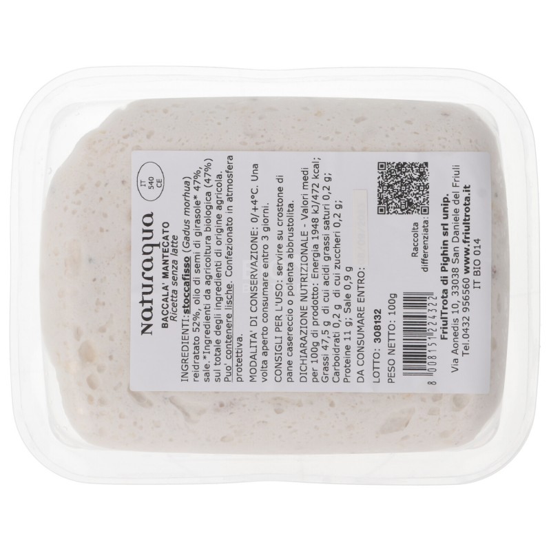 BACCALA MANT. 100GR NATURAQUA