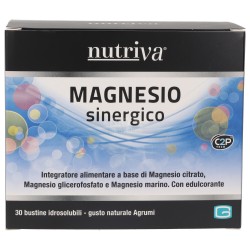 MAGNESIO SINERGICO BUSTINE GUSTO AGRUMI 66G NUTRIVA
