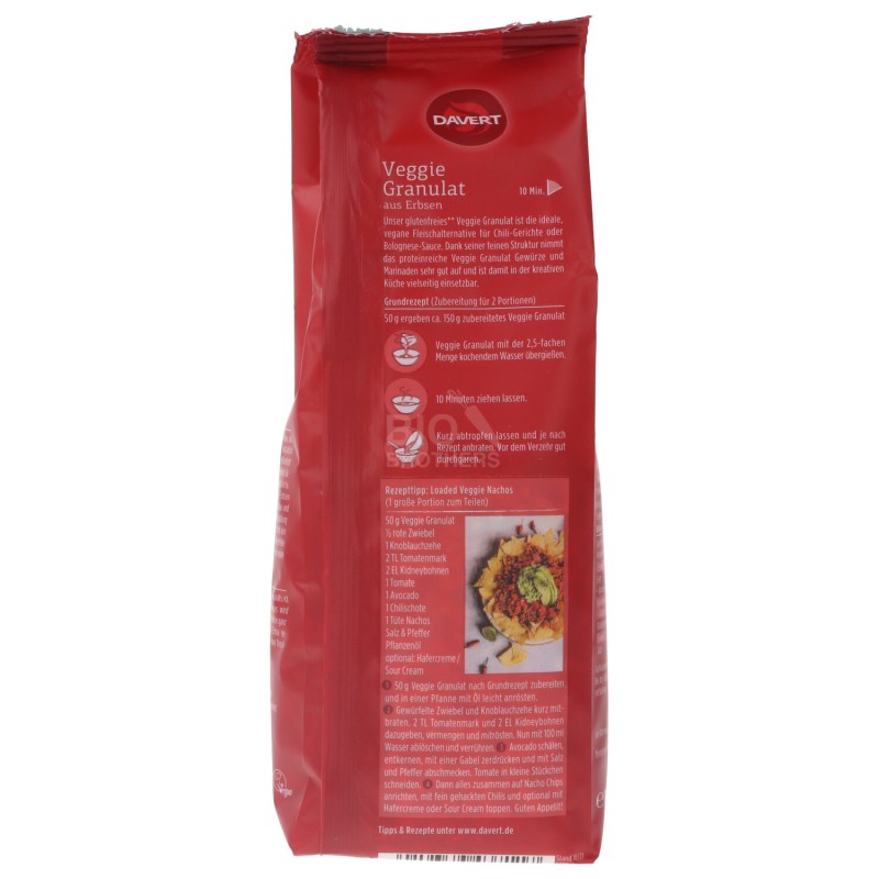 GRANULARE VEGGY DI PISELLI BIO 100G DAVERT