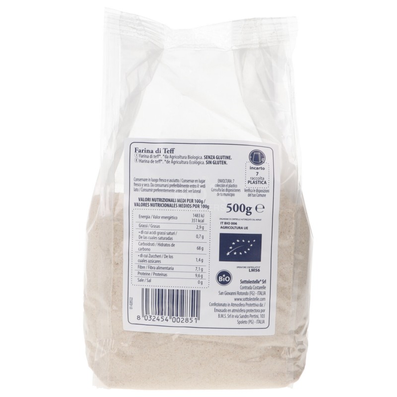 FARINA DI TEFF BIO S/G 500GR