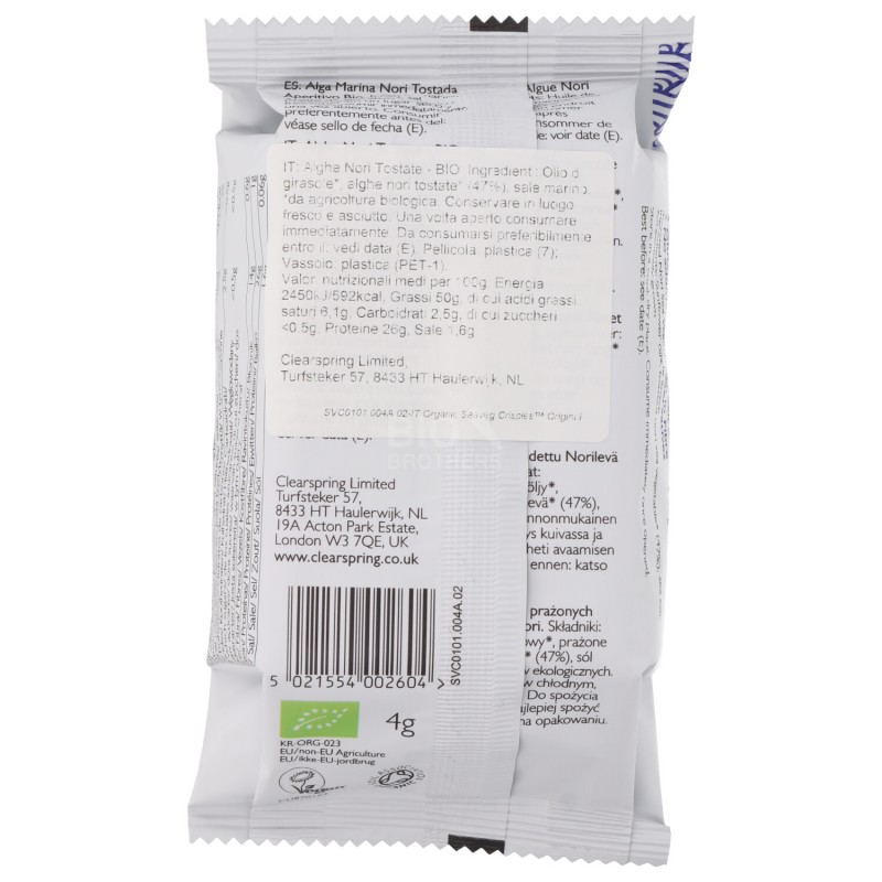 ALGHE NORI CRISP BIO 4GR