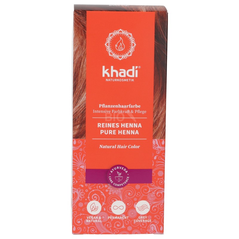 TINTA NAT.HENNE'PURO 100G KHADI