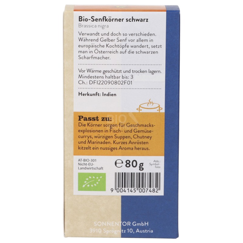 Senape Nera biologica in semi