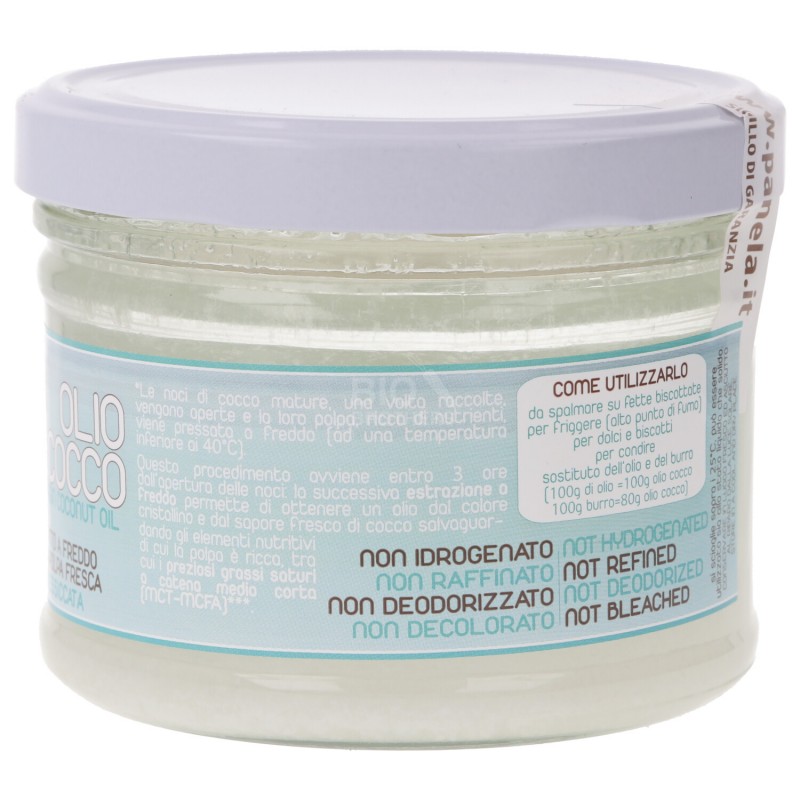 Olio di cocco vergine da polpa fresca bio