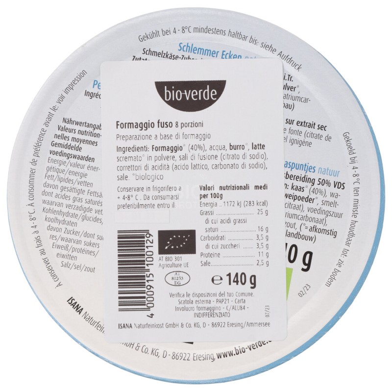 Formaggini a Spicchi panna Biologici