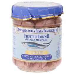 Filetti di tonno alalunga al naturale