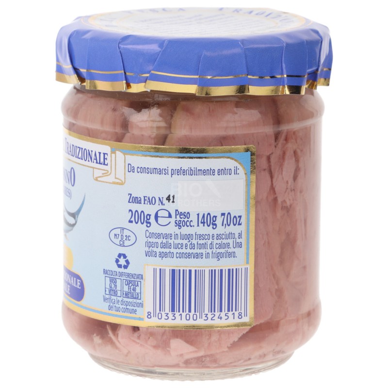 Filetti di tonno alalunga al naturale