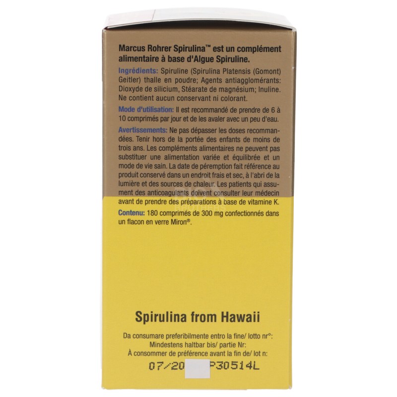 SPIRULINA MARCUS ROHRER 180CPR PROMO