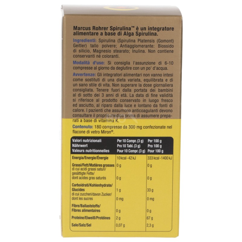 SPIRULINA MARCUS ROHRER 180CPR PROMO