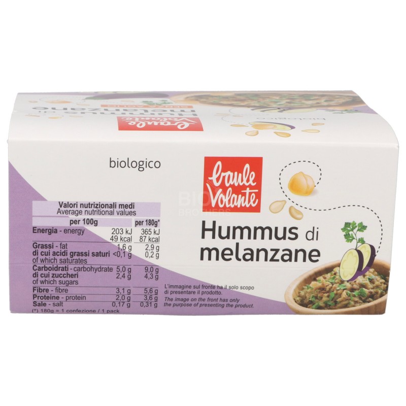 HUMMUS MELANZANE 180GR BV