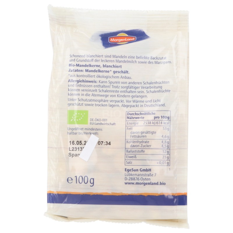 Mandorle Pelate Biologiche