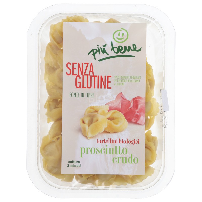 TORT. PR. CRUDO S/G 200G PIU'BENE