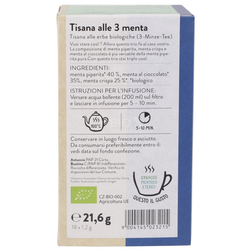 INFUSO 3 MENTE BIO FILTRI 18X1.2G SNN
