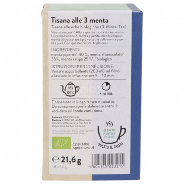INFUSO 3 MENTE BIO FILTRI 18X1.2G SNN INFUSO 3 MENTE BIO FILTRI 18X1.2G SNN
