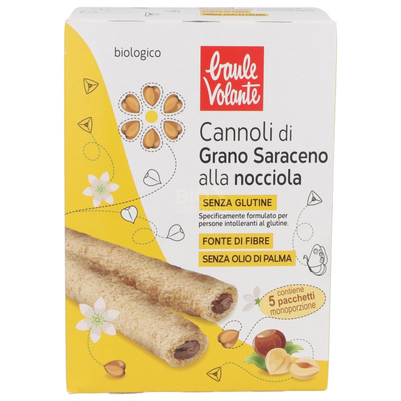 Cannoli di grano saraceno e nocciola