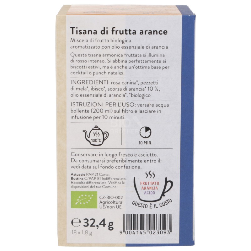 TISANA ALLE ARANCE BIO FILTRI 18Z1.8G SNN