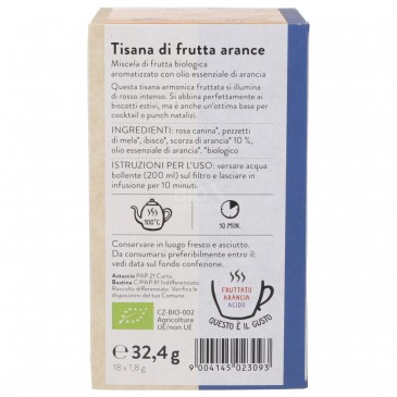 TISANA ALLE ARANCE BIO FILTRI 18Z1.8G SNN TISANA ALLE ARANCE BIO FILTRI 18Z1.8G SNN