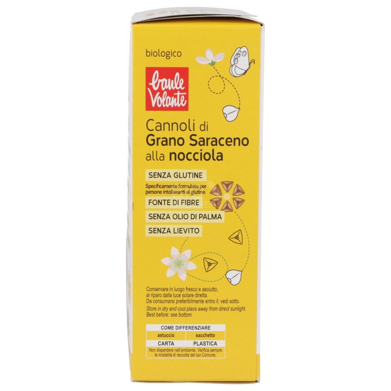 Cannoli di grano saraceno e nocciola