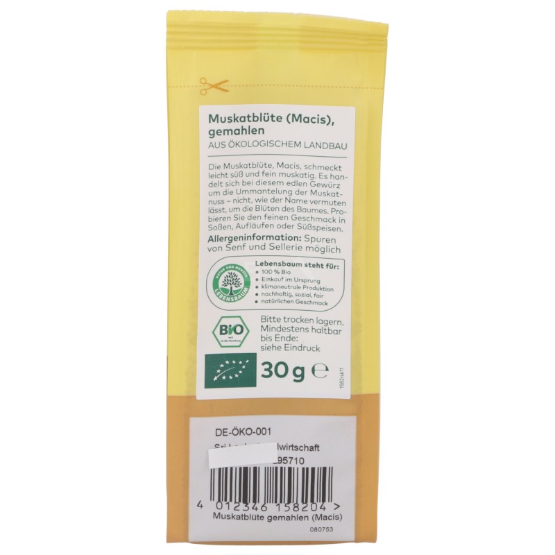 MACIS FIOR.NOC.MOSCATA PLV BIO 30G LEBEN.